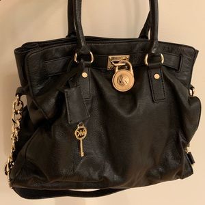 Shoulder Bag Hamilton Large Black Leather Tote